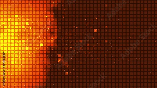 Digital Background Animation with Fire Particle