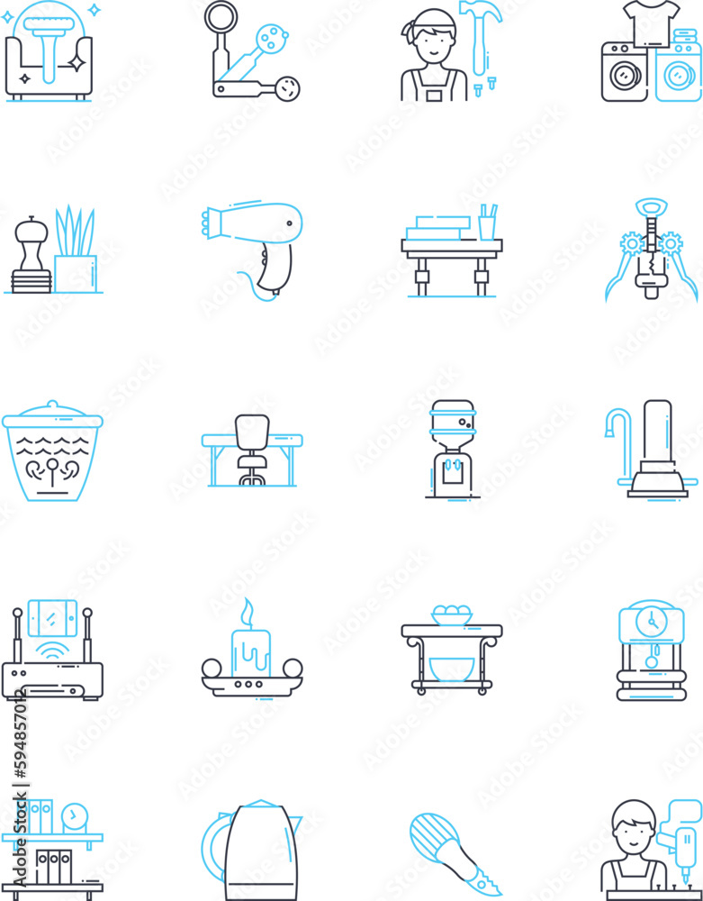 Leisure pursuit linear icons set. Camping, Hiking, Traveling, Painting, Reading, Writing, Knitting line vector and concept signs. Drawing,Photography,Gardening outline illustrations Generative AI Leisure pursuit linear icons set. Camping, Hiking, Traveling, Painting, Reading, Writing, Knitting line vector and concept signs. Drawing,Photography,Gardening outline illustrations Generative AI