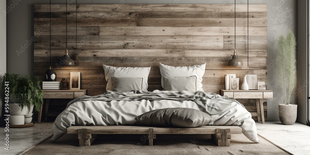 a-rustic-scandinavian-bedroom-featuring-a-reclaimed-wood-headboard-and