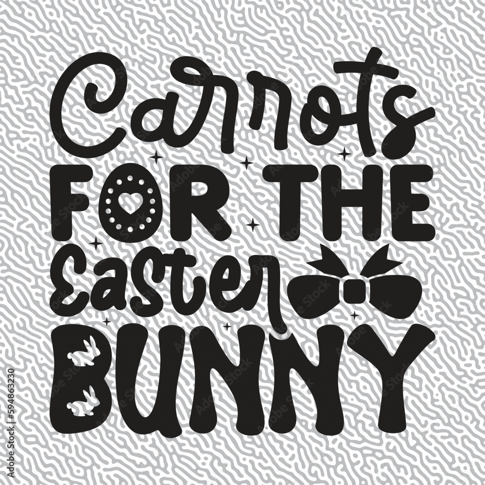 Fototapeta premium Carrots for the Easter Bunny T-shirt Graphic