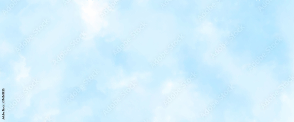 Beautiful Blue Sky Background with White Clouds. Picture for Summer Season. Vector Image Concept Beautiful Blue Sky Background with White Clouds. Picture for Summer Season. Vector Image Concept