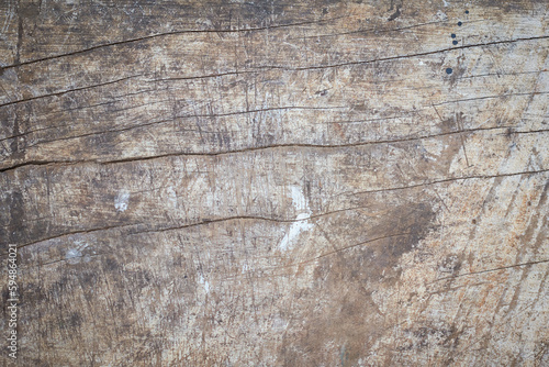 wooden board background, naturally weathered, distressed and scratched with old discolored white color painted surface for photography rustic backdrop with cracks, copy space