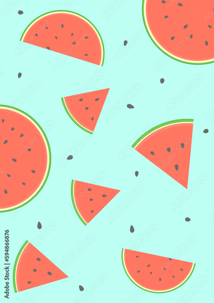 watermelon slide background (blue). watermelon slide background (blue).
