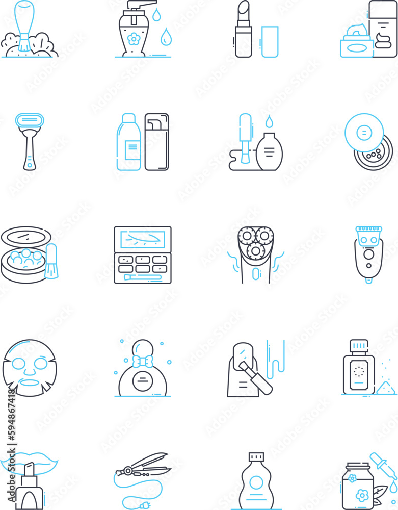 Attractiveness linear icons set. Charm, Magnetism, Allure, Appeal, Beauty, Captivating, Enchanting line vector and concept signs. Elegant,Fascinating,Flawless outline illustrations Generative AI Attractiveness linear icons set. Charm, Magnetism, Allure, Appeal, Beauty, Captivating, Enchanting line vector and concept signs. Elegant,Fascinating,Flawless outline illustrations Generative AI