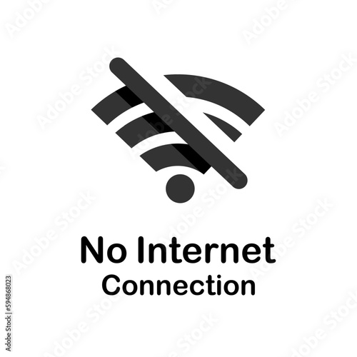 no internet connection icon template illustration