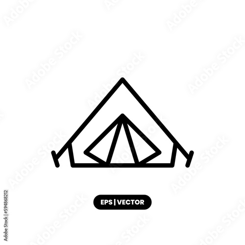 Outdoor icon vector illustration logo template for many purpose. Isolated on white background.
