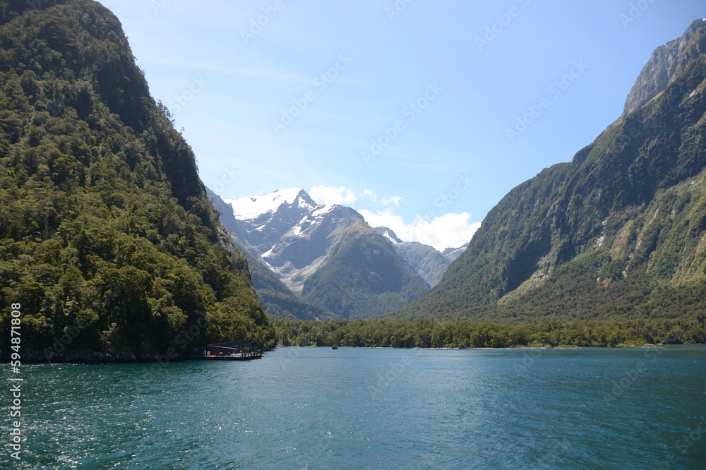 Beautiful mountain and lake in New Zealand Beautiful mountain and lake in New Zealand