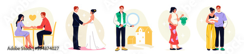 Family life icons