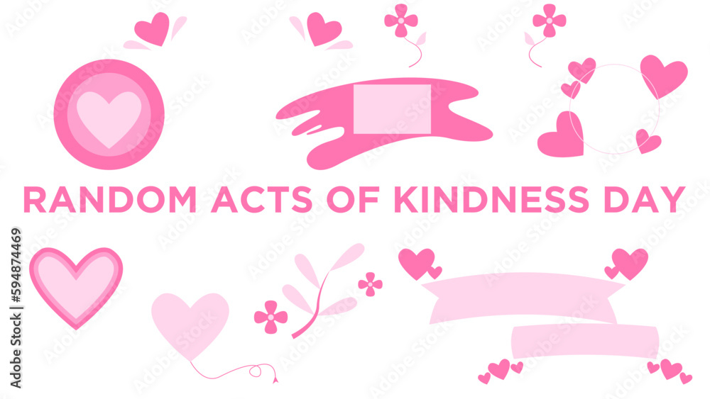 Random Acts of Kindness Day. Easy To Edit. EPS 10
