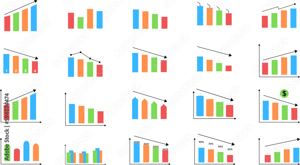 Graphic Bar Design. Easy To Edit. EPS 10
