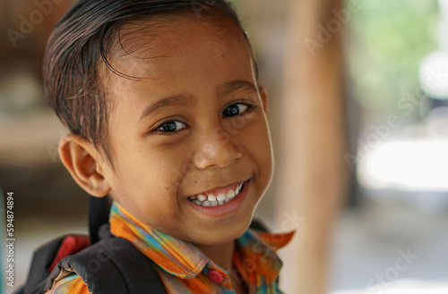 portrait of a child on Sawu Island, East Nusa Tenggara, Indonesia photo