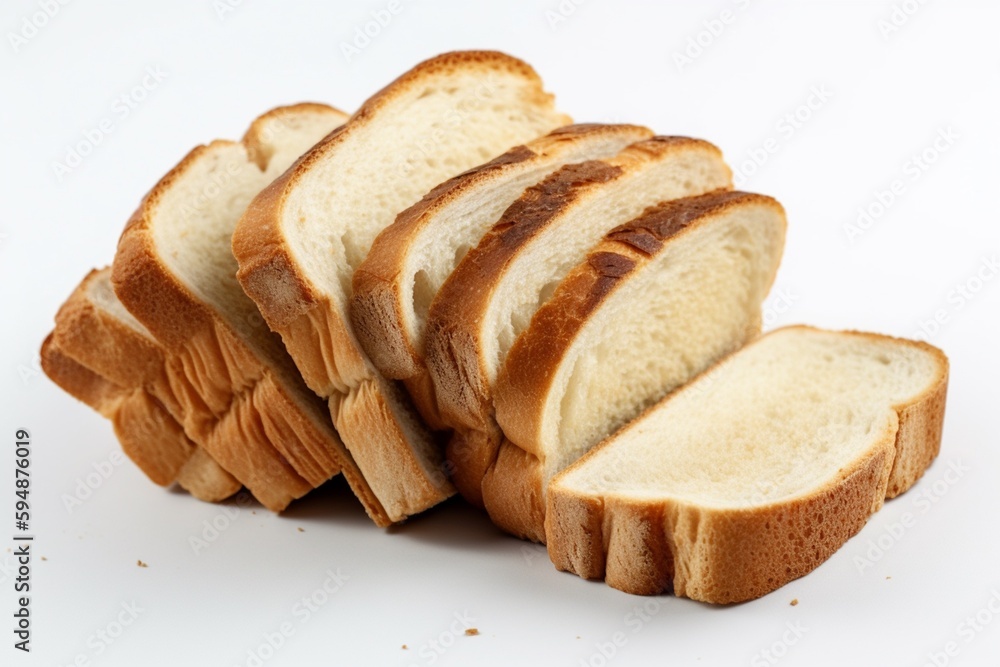 Sliced Bread Culinary Dish Illustration Created with Generative AI