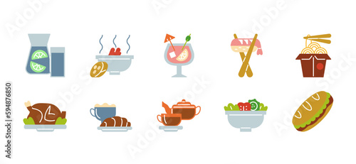 Set of meal icons