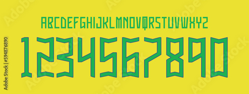 font vector brazil home 2022 world cup, font football sports style letters and numbers for soccer team, font neymar and brazil.