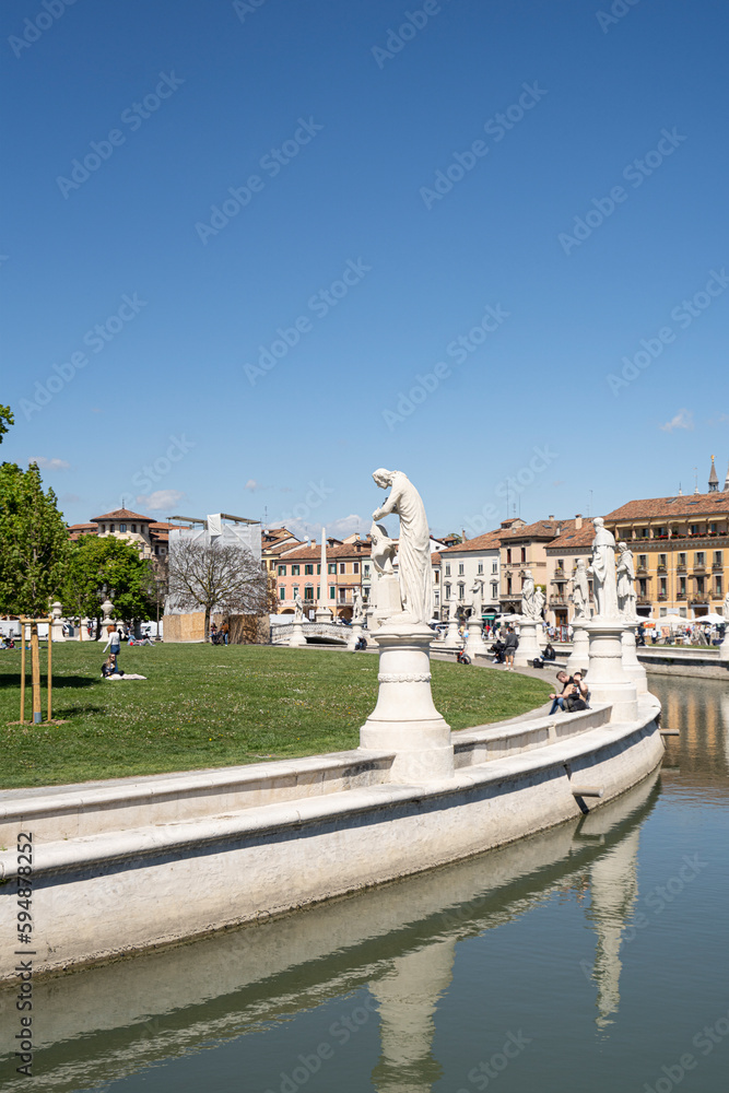 Prato della Valle square in Padua, Italy