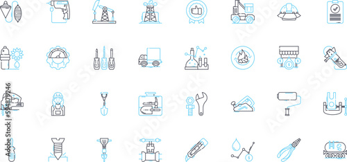 Creative innovation linear icons set. Invention, Imagination, Creativity, Exploration, Visionary, Inspiration, Originality line vector and concept signs. Ingenuity,Breakthrough,Forward-thinking