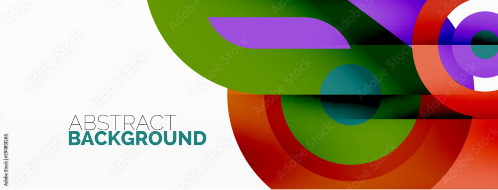Rings and circles geometric abstract background for wallpaper, banner, backdrop Rings and circles geometric abstract background for wallpaper, banner, backdrop