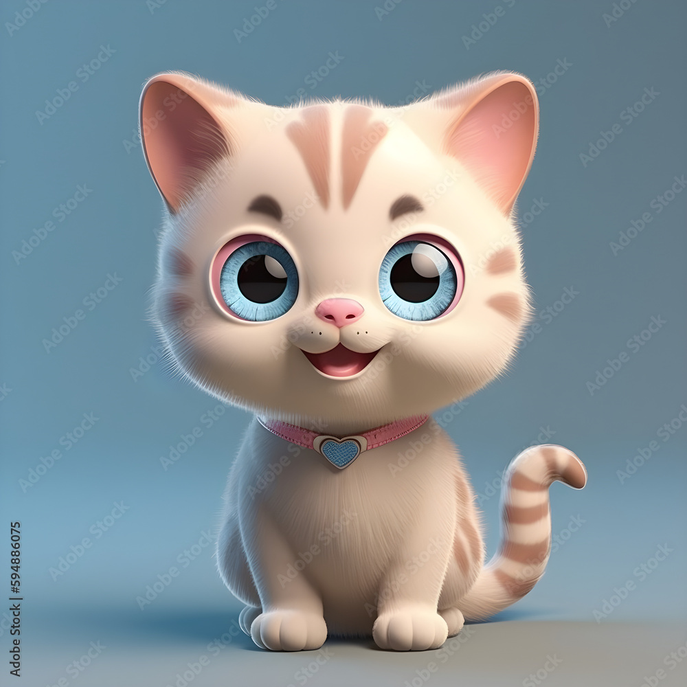 On a cloud, a little cat looks adorable. Generative AI On a cloud, a little cat looks adorable. Generative AI