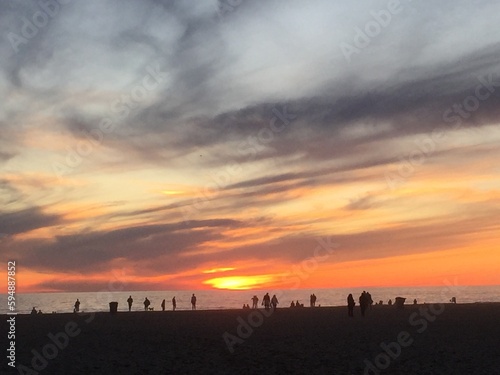 sunset at the beach