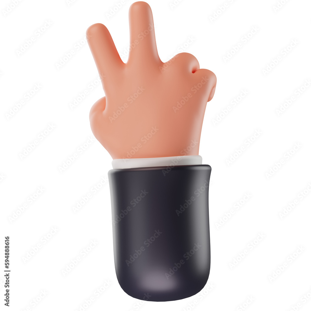 Hands Gestures 3D Cute Funny Cartoon Style Hands Gestures 3D Cute Funny Cartoon Style