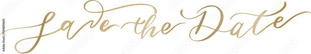 Save the date. Wavy elegant calligraphy spelling for decoration of the wedding invitation Save the date. Wavy elegant calligraphy spelling for decoration of the wedding invitation