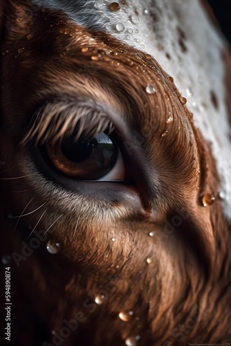 Closeup of a Goats Eye
