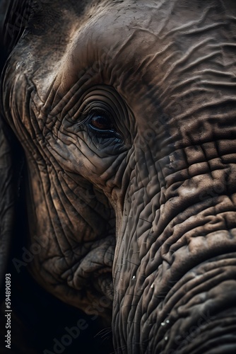 Closeup of a Elephants Eye © Harsh