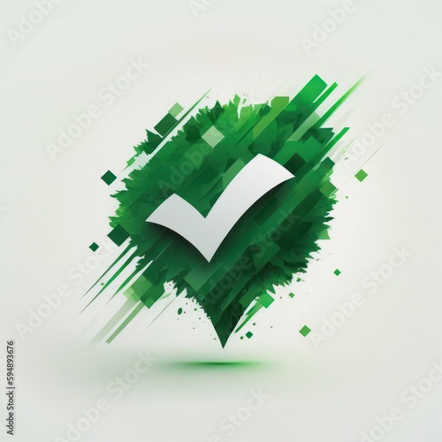 Green Check Mark made with Generative AI Technology