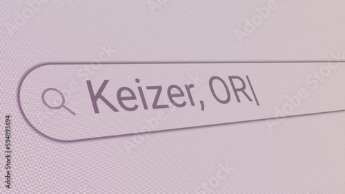 Search Bar Keizer OR 
Close Up Single Line Typing Text Box Layout Web Database Browser Engine Concept photo