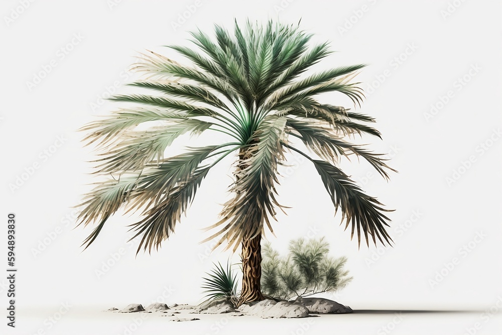 Fototapeta premium palm tree isolated on white