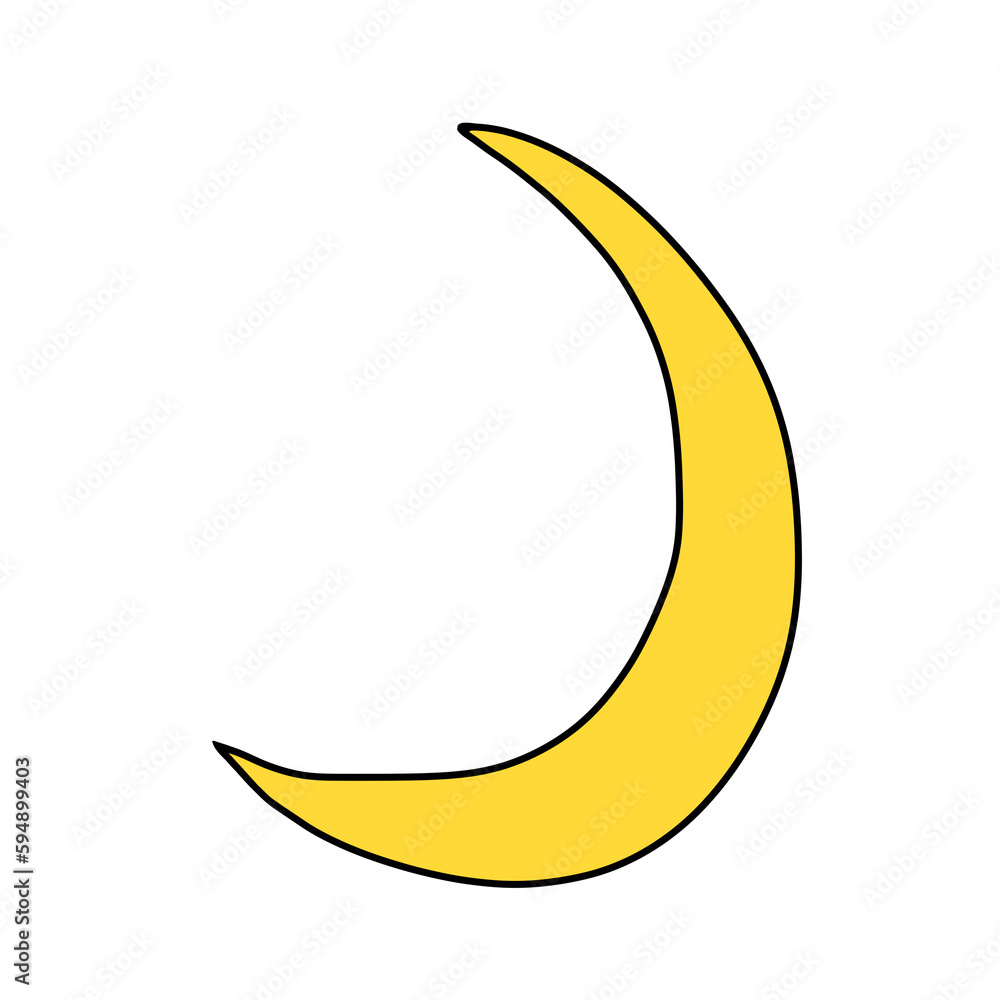 drawing line art crescent moon yellow png transparent drawing line art crescent moon yellow png transparent