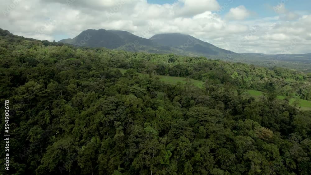 Rainforest surrounding Arenal Volcano Costa Rica Rainforest surrounding Arenal Volcano Costa Rica
