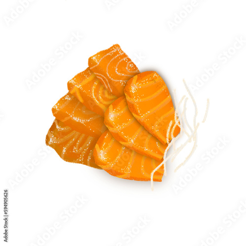 salmon sashimi