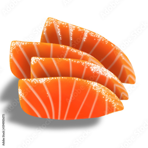 salmon sashimi