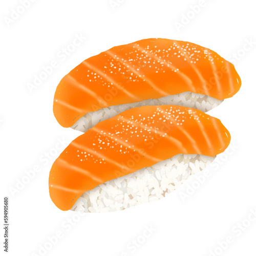 sushi with salmon