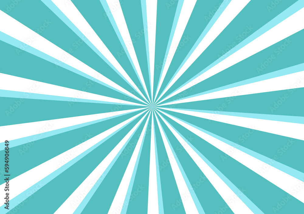 青い集中線のシンプルな背景イメージ素材