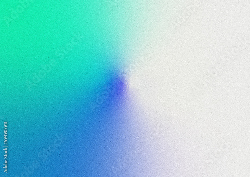 質感のある青や白のノイズ入りグラデーション背景。Textured blue and white noise gradient background.