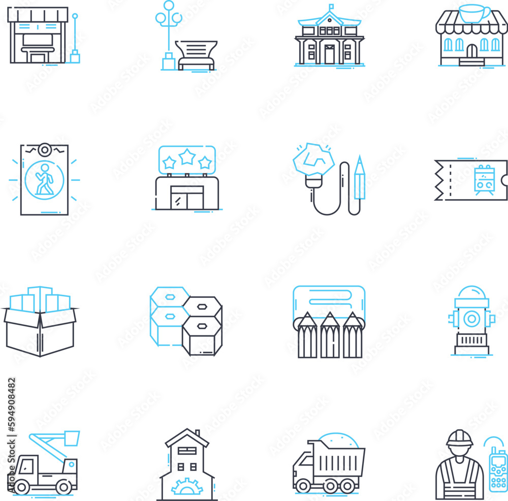 Landscape architecture linear icons set. Design, Environment, Urbanism, Sustainability, Innovation, Climate, Topography line vector and concept signs. Context,Aesthetics,Ecology outline illustrations Landscape architecture linear icons set. Design, Environment, Urbanism, Sustainability, Innovation, Climate, Topography line vector and concept signs. Context,Aesthetics,Ecology outline illustrations