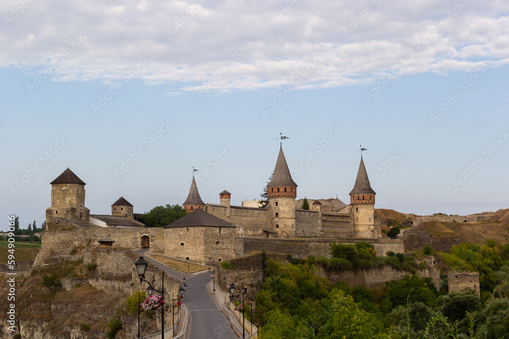 Kamianets-Podilskyi Castle is a former Ruthenian-Lithuanian castle located in the historic city of Kamianets-Podilskyi, Ukraine