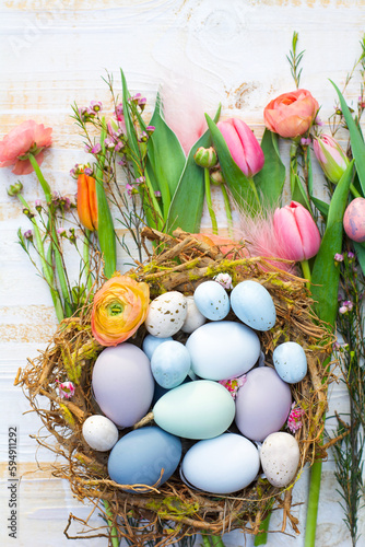 Beautiful easter card with ...