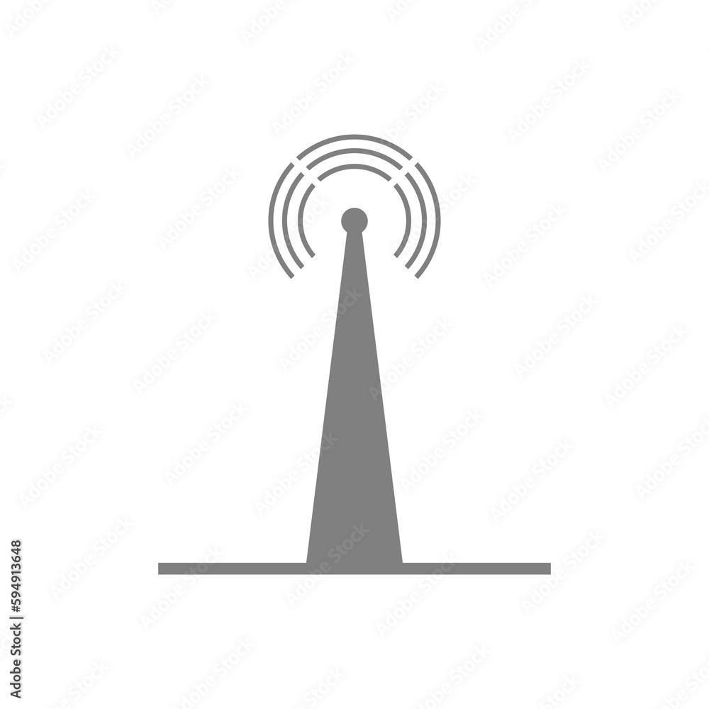 Antenna icon isolated on transparent background Antenna icon isolated on transparent background