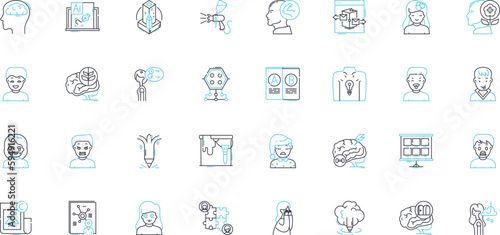 Environmental sustainability linear icons set. Renewability, Conservation, Preservation, Eco-friendly, Carbon-neutral, Biodiversity, Eco-conscious line vector and concept signs. Pollution,Green