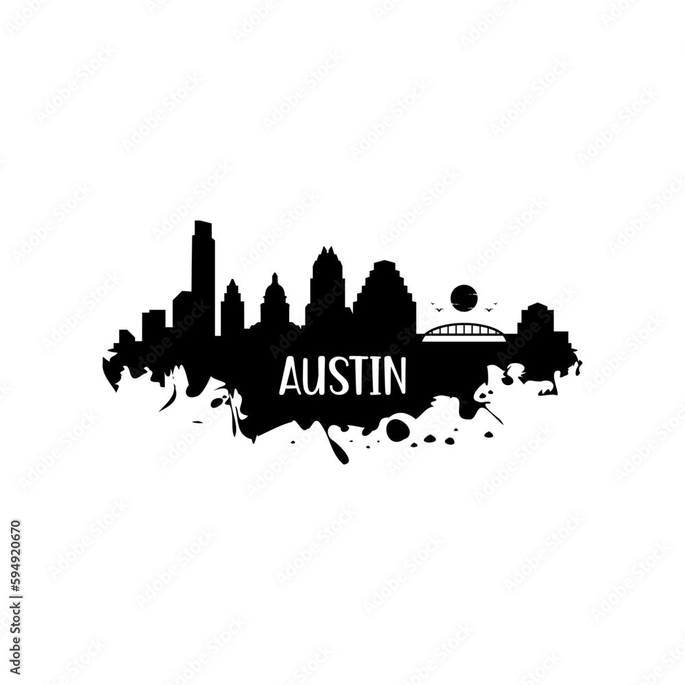 Austin Skyline silhouette