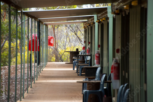 Tableau sur toile Mining Camp Accommodation in the Outback
