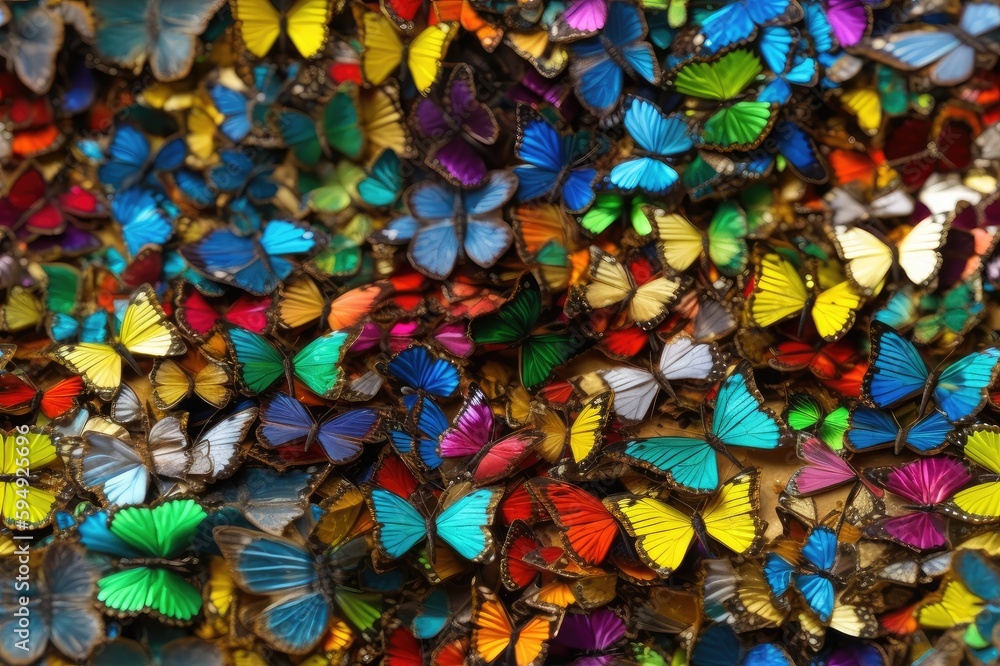 Obraz premium Butterflies Butterfly Seamless Repeating Repeatable Texture Pattern Tiled Tessellation Background Image