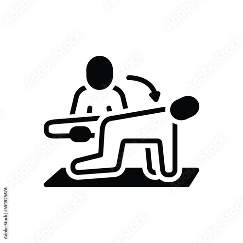 Black solid icon for occupational 