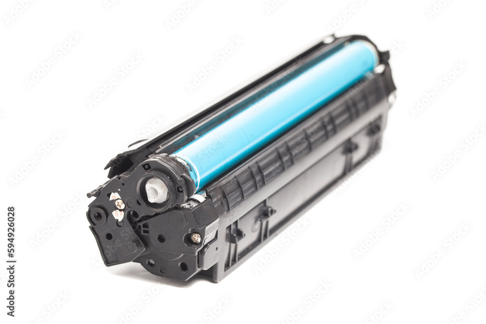 Cartridge for laser printer isolated on white background Cartridge for laser printer isolated on white background
