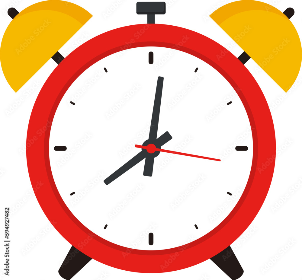 Clock icon in flat style. Business watch. Vector design element for you project Clock icon in flat style. Business watch. Vector design element for you project