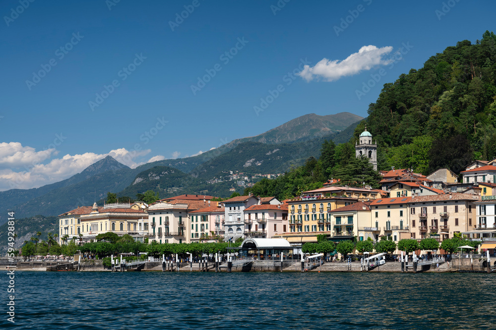 Waterfront area of Bellagio, Lake Como, Italy