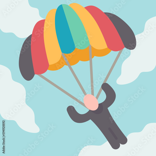 parachuting  icon